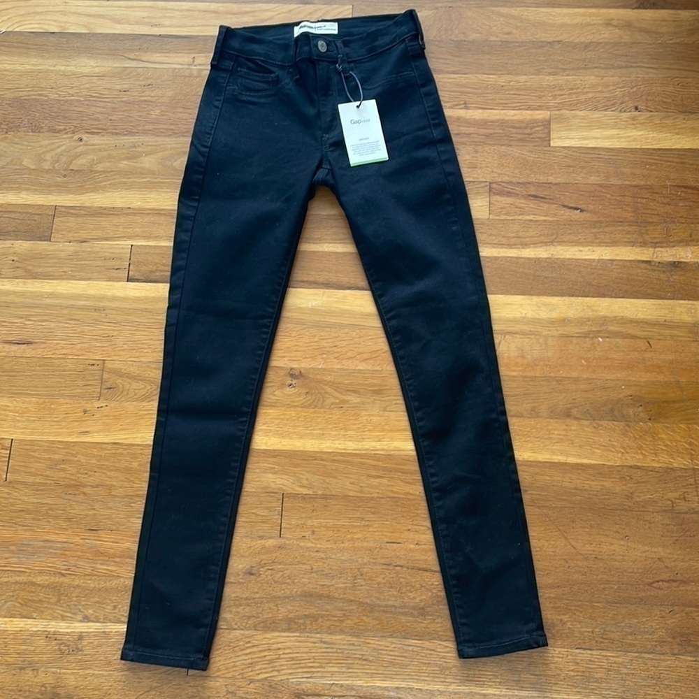 Gap black indigo easy leggings NWT size 0 or 25